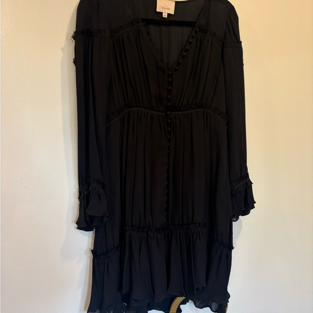 Cinq a Sept Black Long Sleeve Dress